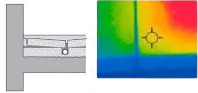 Теплоизоляционные плиты: конструкция и термограмма